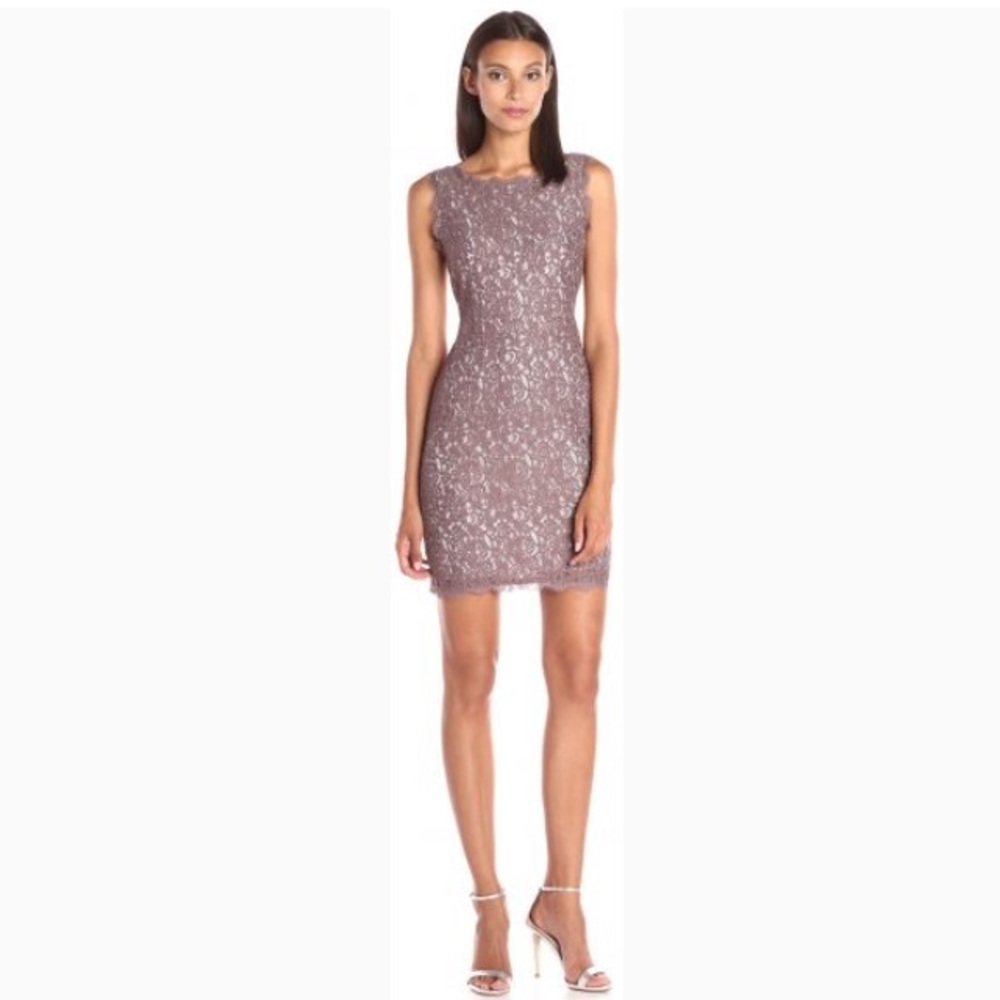 Adrianna Papell sleeveless lace dress
